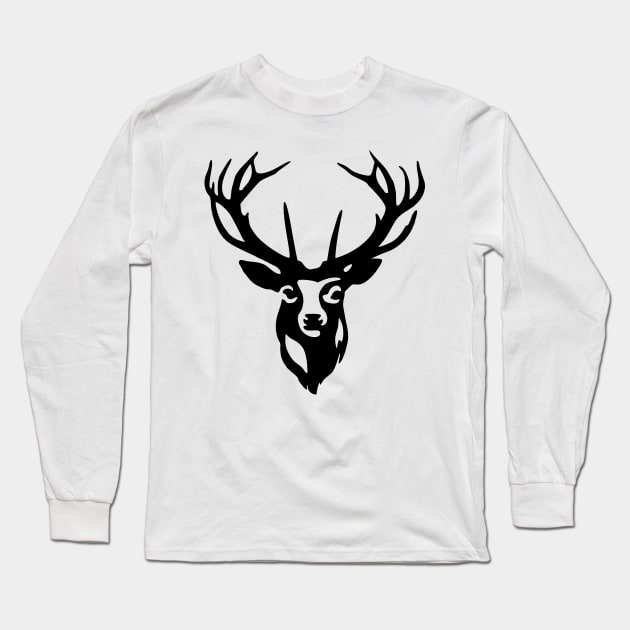 Deer Long Sleeve T-Shirt by TheArtism